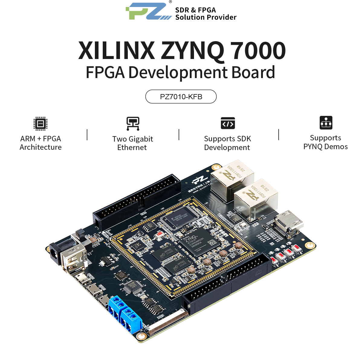 Puzhi AMD Xilinx Zynq 7000 SoC XC7Z010 Zynq7010 FPGA Development Board ...