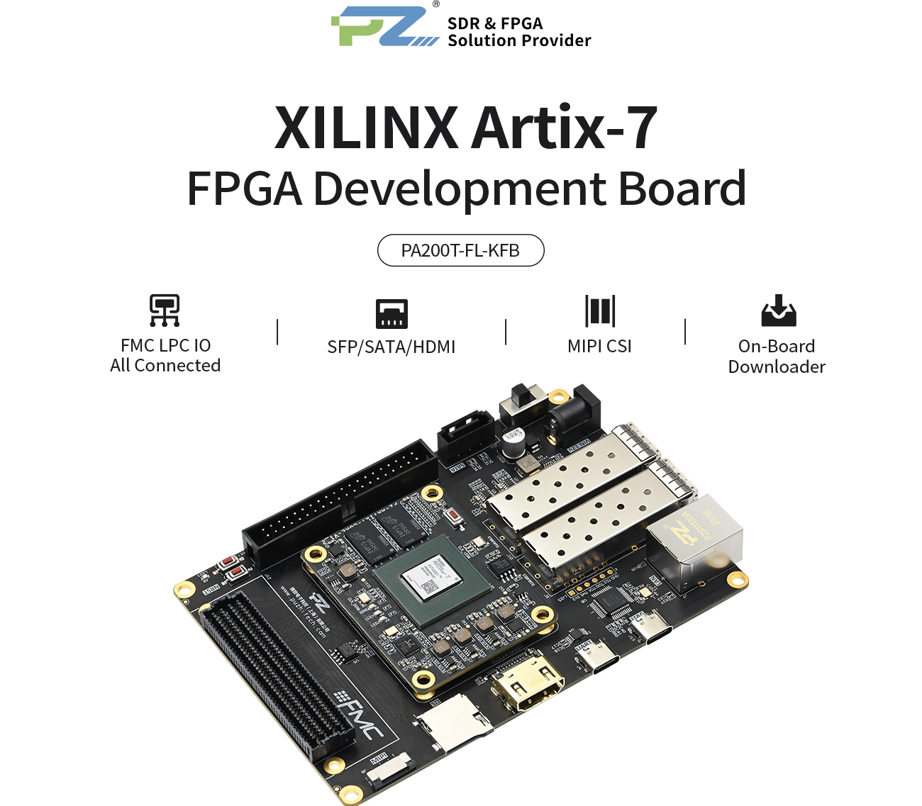 Puzhi AMD Xilinx Artix-7 XC7A200T FPGA Development Board